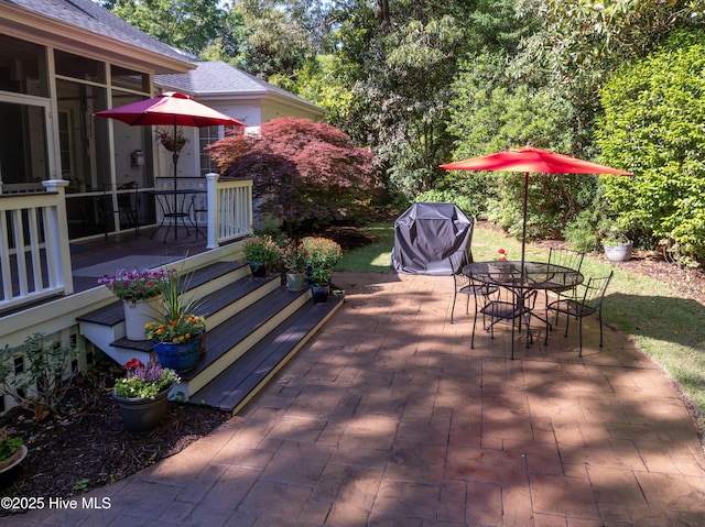 8819 Sawmill Creek Ln, Wilmington, NC 28411 - view of patio / terrace with outdoor dining area