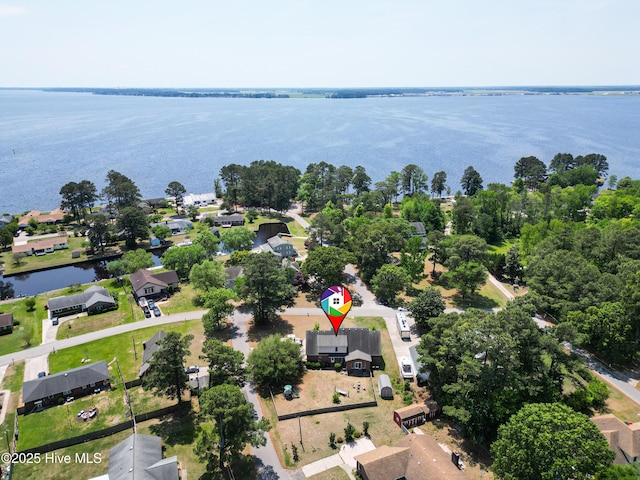 107 Magnolia Dr, Camden, NC 27921 - aerial overview of property's location with a large body of water
