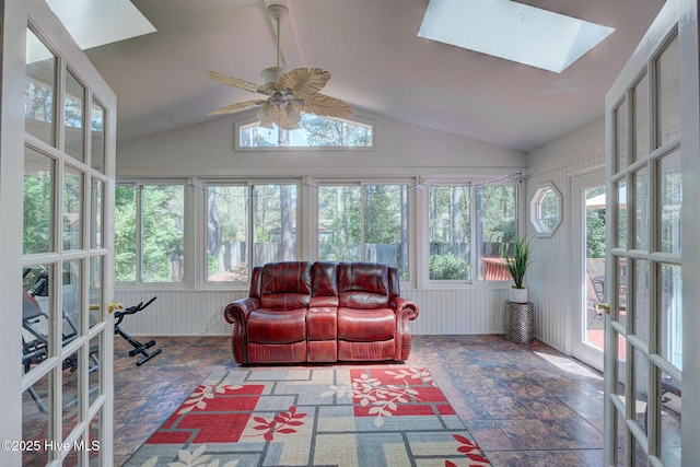 5029 Woods Edge Rd, Wilmington, NC 28409 - sunroom / solarium with vaulted ceiling with skylight and plenty of natural light