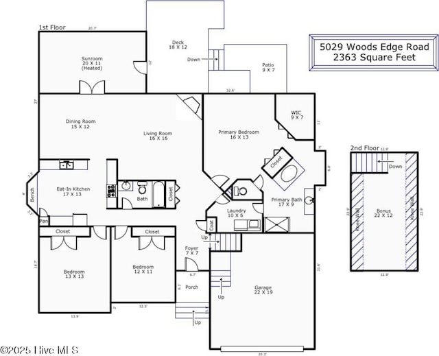5029 Woods Edge Rd, Wilmington, NC 28409 - plan