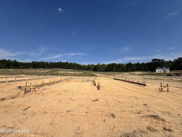 view of yard featuring a rural view