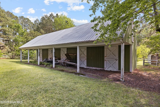 view of outbuilding featuring an outdoor structure
