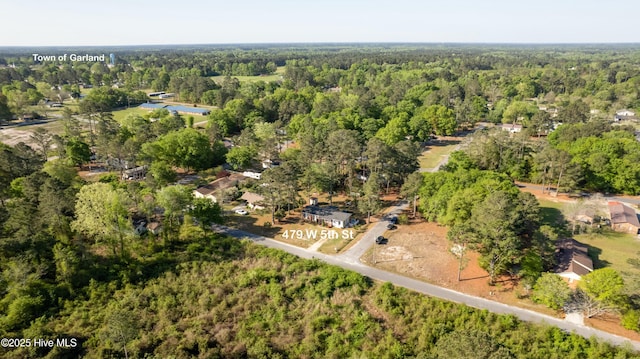 479 W 5th St, Garland, NC 28441 - aerial view with a wooded view