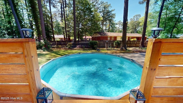 724 York St, Rocky Mount, NC 27803 - view of pool featuring fence