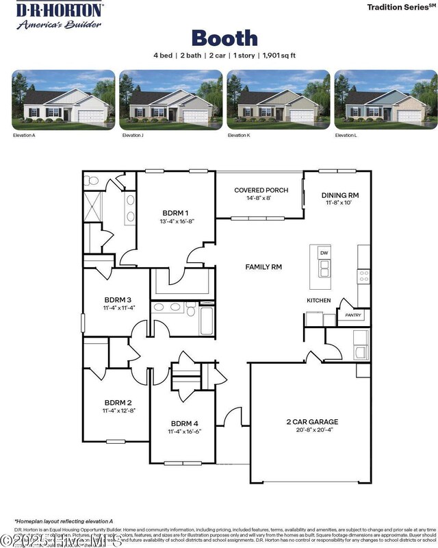 3048 Platinum Cir W, End, NC 27376 - floor plan
