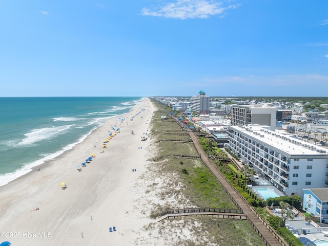 drone / aerial view of expansive beach