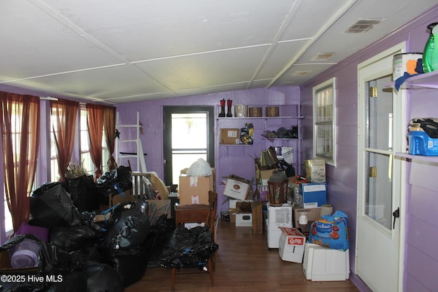 interior space featuring visible vents
