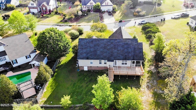 birds eye view of property featuring a residential view