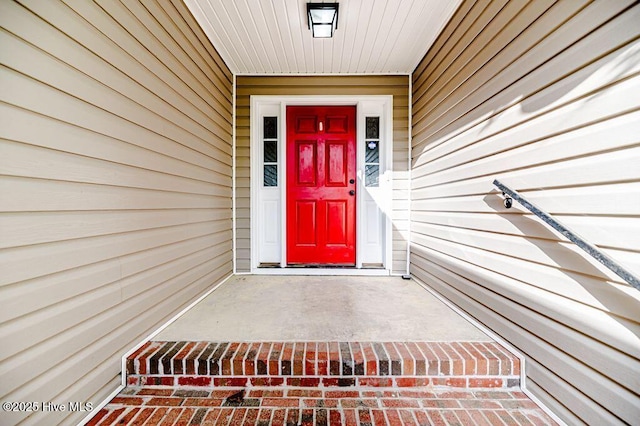view of entrance to property