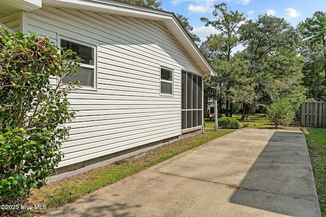 view of side of property