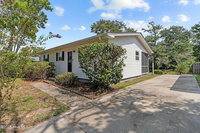 view of side of home