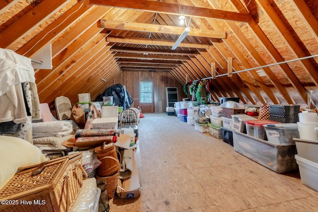 view of attic