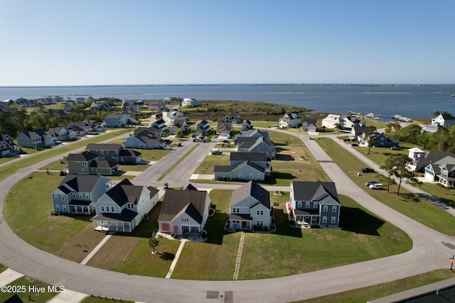 drone / aerial view with a residential view