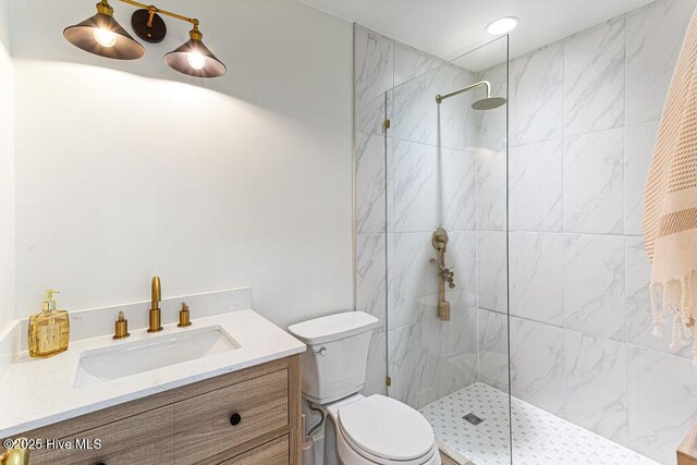 1369 Linden Rd, Aberdeen, NC 28315 - full bathroom with walk in shower, toilet, and vanity