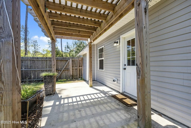 500 Maggies Ct, Jacksonville, NC 28540 - view of patio / terrace featuring fence