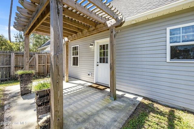 500 Maggies Ct, Jacksonville, NC 28540 - view of patio with a pergola and fence