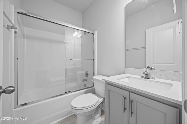 260 E Red Head Cir, Sneads Ferry, NC 28460 - full bath with vanity, shower / bath combination with glass door, and toilet