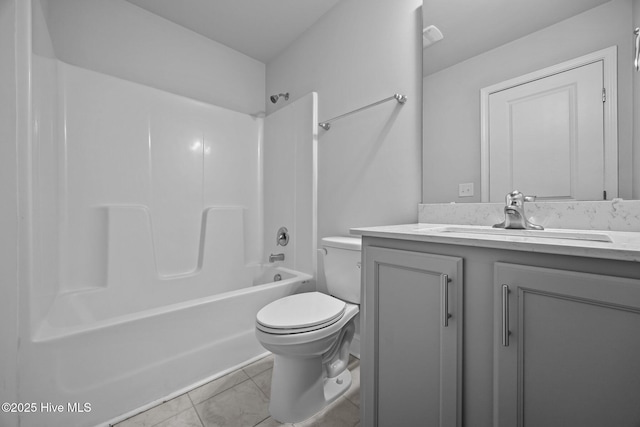 260 E Red Head Cir, Sneads Ferry, NC 28460 - bathroom featuring toilet, vanity, and shower / tub combination