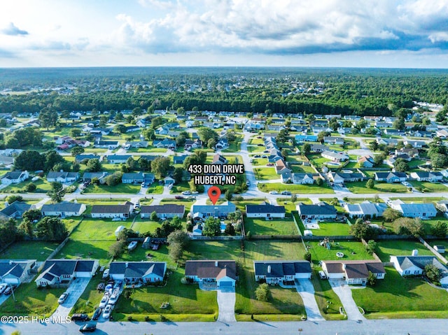 433 Dion Dr, Hubert, NC 28539 - aerial view with a residential view