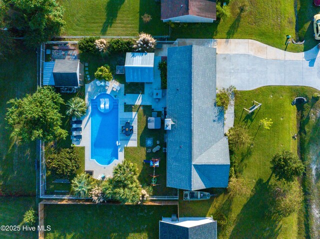 433 Dion Dr, Hubert, NC 28539 - aerial view of a pool area