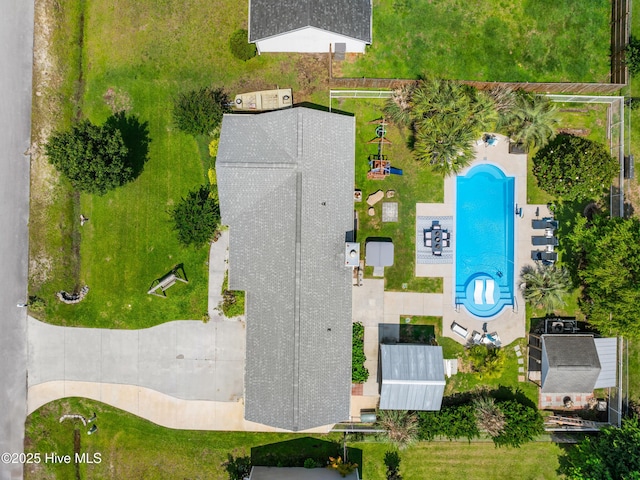 433 Dion Dr, Hubert, NC 28539 - bird's eye view of a pool area