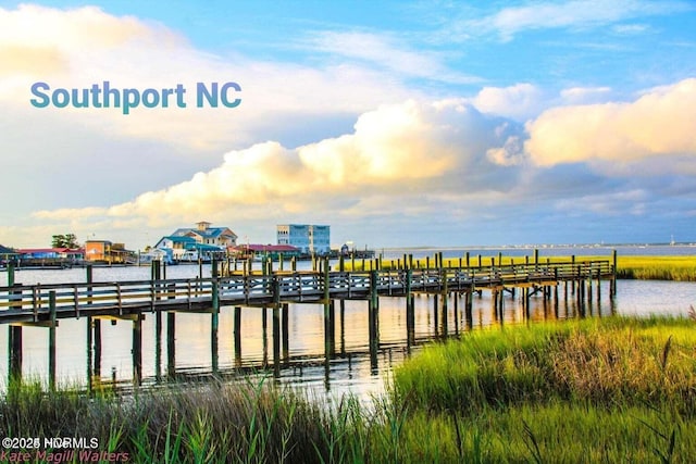 2592 St James Dr SE, Southport, NC 28461 - dock area with a pier and a water view