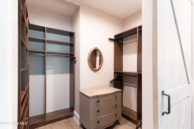 2592 St James Dr SE, Southport, NC 28461 - spacious closet featuring light wood-style floors
