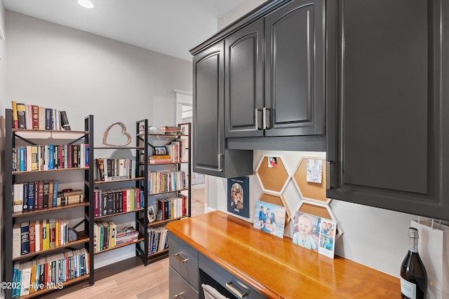 2592 St James Dr SE, Southport, NC 28461 - office featuring light wood-style floors and recessed lighting