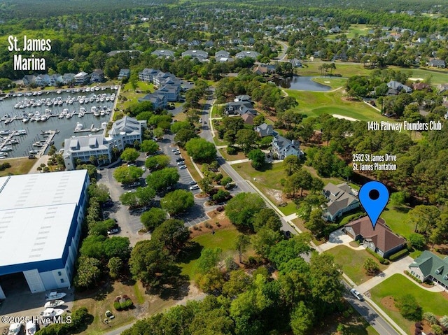 2592 St James Dr SE, Southport, NC 28461 - bird's eye view of a nearby body of water