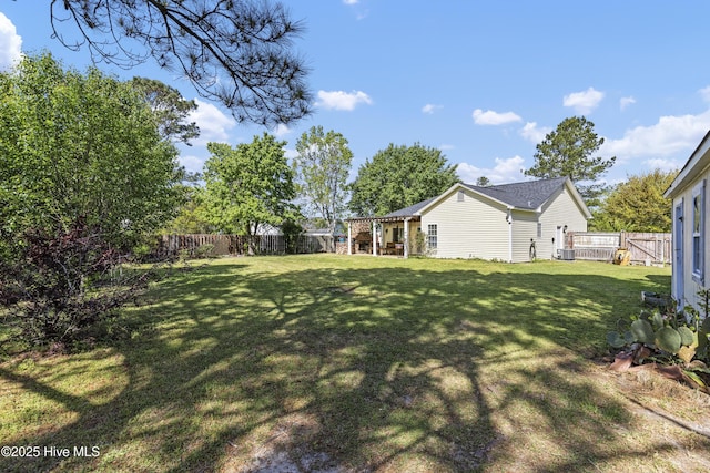 604 Lanvale Hills Cir, Leland, NC 28451 - view of yard with a fenced backyard