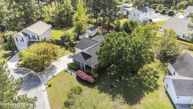 604 Lanvale Hills Cir, Leland, NC 28451 - bird's eye view with a residential view