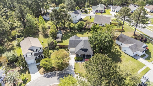604 Lanvale Hills Cir, Leland, NC 28451 - bird's eye view featuring a residential view