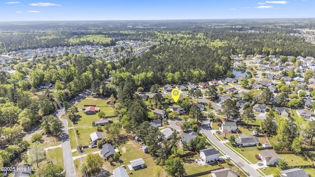 604 Lanvale Hills Cir, Leland, NC 28451 - birds eye view of property with a residential view and a view of trees