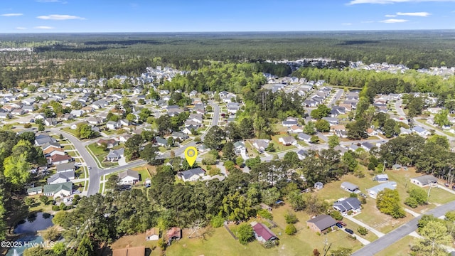 604 Lanvale Hills Cir, Leland, NC 28451 - aerial view with a view of trees and a residential view