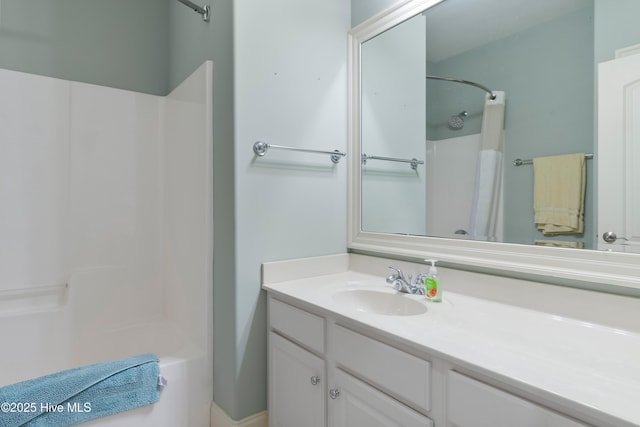 3675 W Medinah Ave, Southport, NC 28461 - full bathroom featuring vanity and shower / tub combo