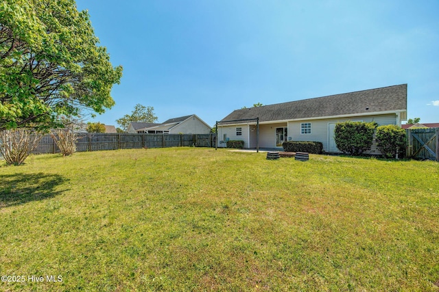 2715 Ashby Dr, Wilmington, NC 28411 - view of yard with a fenced backyard