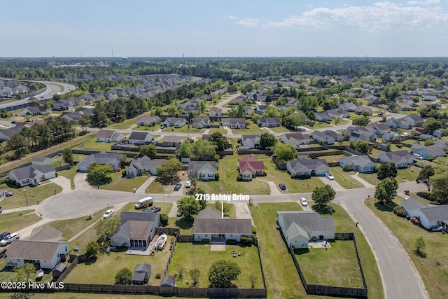 2715 Ashby Dr, Wilmington, NC 28411 - drone / aerial view featuring a residential view