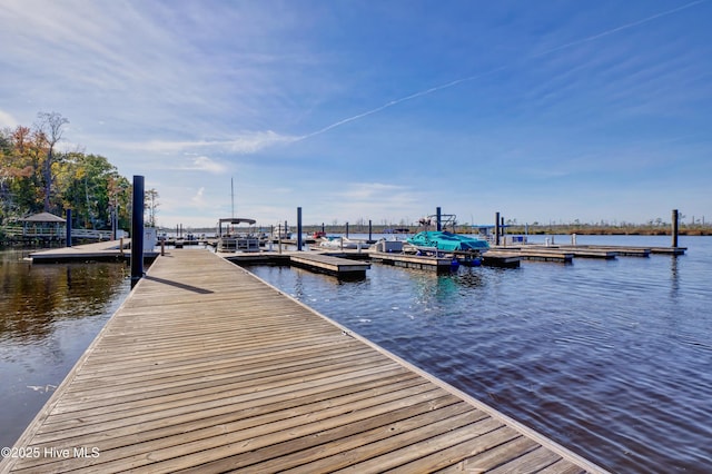 3722 White Cliffs Dr, Castle Hayne, NC 28429 - dock featuring a water view