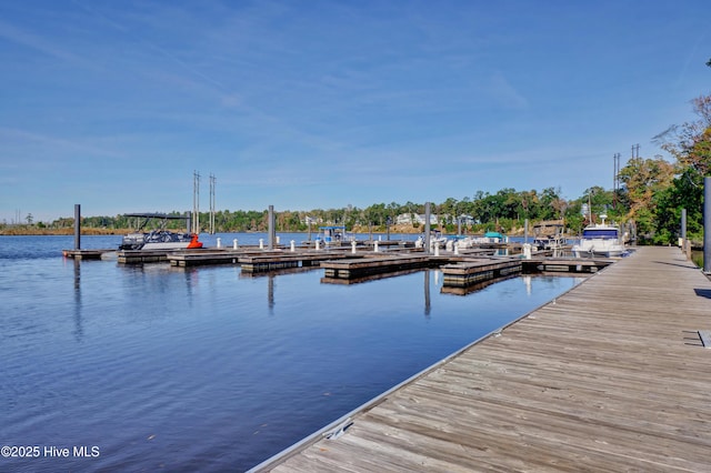 3722 White Cliffs Dr, Castle Hayne, NC 28429 - dock area with a water view