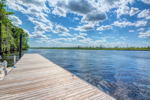 3722 White Cliffs Dr, Castle Hayne, NC 28429 - dock area with a water view