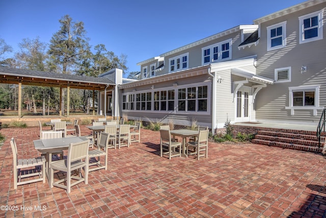 3722 White Cliffs Dr, Castle Hayne, NC 28429 - view of patio with outdoor dining space