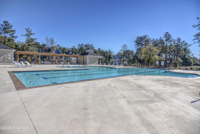 3722 White Cliffs Dr, Castle Hayne, NC 28429 - community pool featuring a patio area