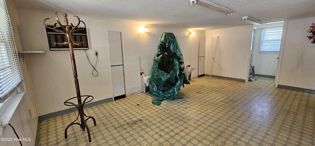 101 Oakland Blvd, Clinton, NC 28328 - basement with a textured ceiling and baseboards