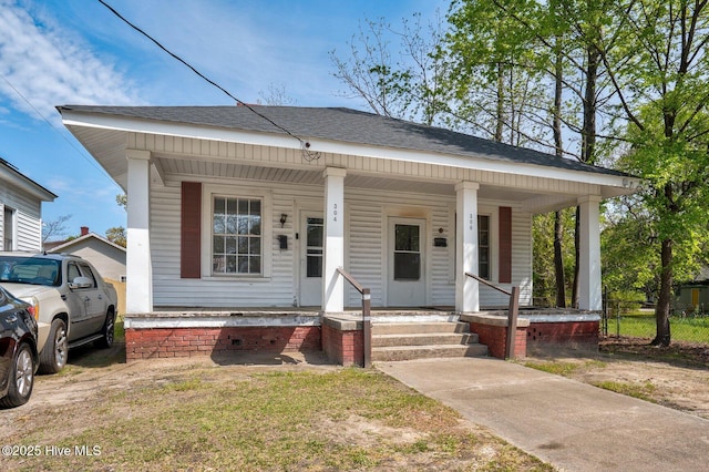304 Ambler Ave, Rocky Mount, NC 27801 - bungalow-style house featuring a porch and roof with shingles