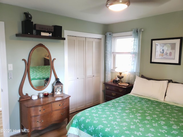 504 E S St, Fremont, NC 27830 - bedroom with a closet and wood finished floors