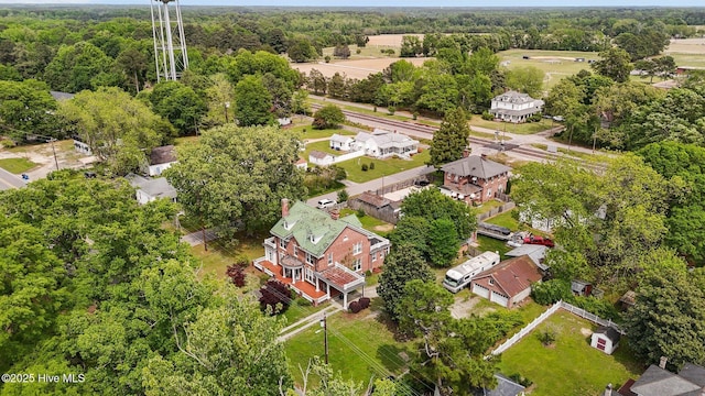 306 N Parker St, Elm City, NC 27822 - drone / aerial view with a view of trees and a residential view