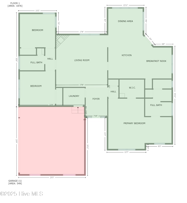 155 Patricia Ct, Whispering Pines, NC 28327 - home floor plan