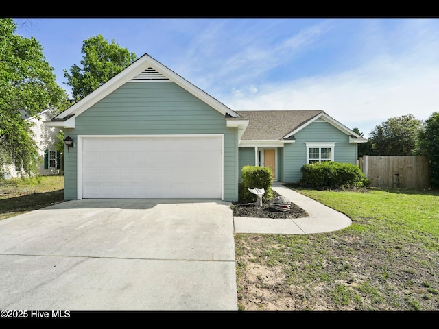 711 Glenarthur Dr, Wilmington, NC 28412 - single story home featuring an attached garage, concrete driveway, and roof with shingles
