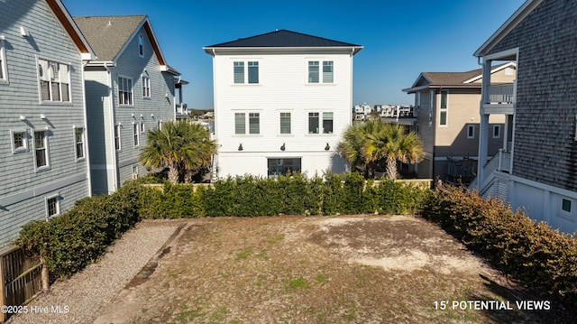 view of back of property