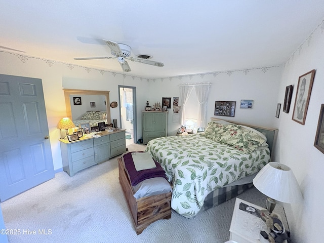 16 Bayberry Cir, Calabash, NC 28467 - bedroom with light colored carpet and ceiling fan